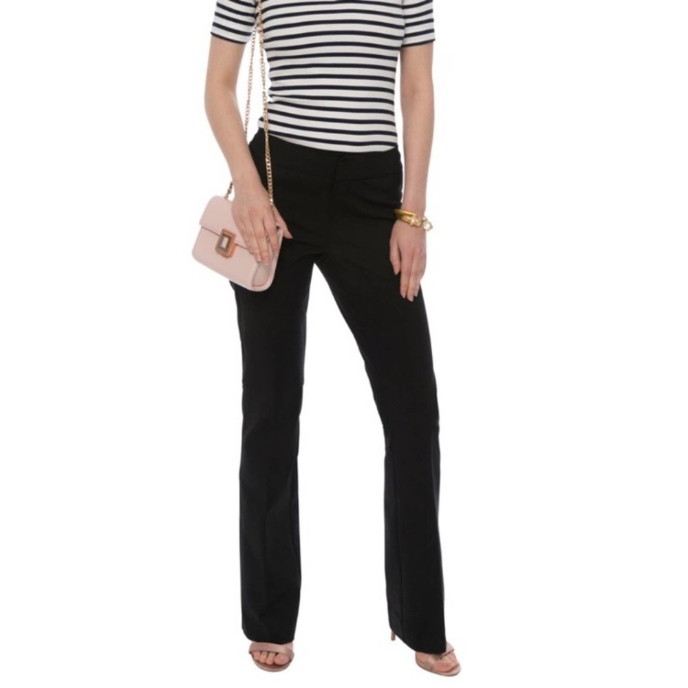 NWT Ecru Black New Varick Bootcut Slim Stretch